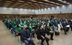 Los estudiantes graduados en los dos últimos cursos en la UNED Pamplona recibieron su diploma en el acto de apertura de curso del pasado octubre