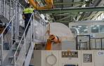 Interior de la planta que el grupo sueco Essity tiene en la localidad de Allo
