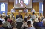 Mesa redonda Radicalización y discurso del odio con Iñaki Iriarte, Maite Pagazaurtundua y Manuel Moyano en Palacio Condestable
