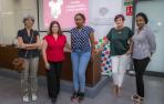 Desde la izquierda,María Pizarro, Carmen Flores, Farmata Watt, Ana Leuza y Oumoul Khairati