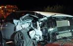 Imagen del estado en el que quedó el vehículo implicado en el accidente