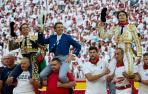 El Juli, Pablo Hermoso de Mendoza y Roca Rey, a hombros en la corrida del centenario