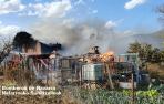 Imagen de la zona de huertas incendiada en Arbizu