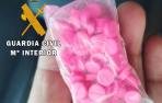Imagen de las 50 pastillas de Speed requisadas por los agentes de la Guardia Civil