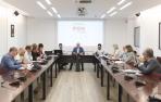 Reunión de la Comisión Foral de Régimen Local, esta mañana en el Palacio de Navarra