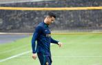 Cristiano Ronaldo durante un entrenamiento con Portugal