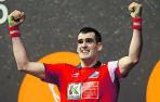 La cara de Joseba Ezkurdia refleja la exigencia de la final