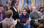 La presentación del nuevo número de ‘Río Arga’ tuvo lugar en el Nuevo Casino Principal, donde asistieron fundadores, colaboradores y generaciones jóvenes poetas