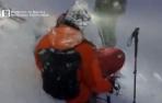 Bomberos, en el momento del rescate