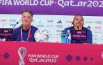 Van Gaal y Memphis, en la rueda de prensa previa al Países Bajos-Argentina