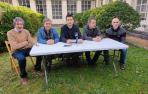 Alcaldes de Cinco Villas. Miguel María Irigoien de Etxalar, Juan Carlos Unanu de Igantzi, Ladis Satrustegi de Lesaka, Aitor Elexpuru de Bera y David Mitxelena de Arantza