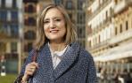 Cristina Ibarrola, candidata de UPN al Ayuntamiento de Pamplona, pasea por el Casco Viejo de Pamplona