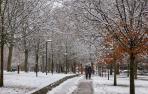 Nieve en Pamplona