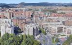 Vista aérea de San Juan con la avenida Bayona en el centro