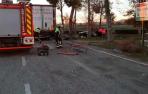 Trayectoria del coche accidentado en Ribaforada