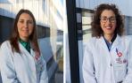 De izda. a dcha., Eider Etxeberria, adjunta a la Gerencia, y Mª Asunción Sánchez, nueva directora de Enfermería