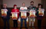 Desde la izquierda, responsables sindicales del área pública: Jesús Elizalde (UGT), Isabel Artieda (LAB), David Marcalain (CC OO), Izai Bujanda (ELA)  y  Eider Larripa (Steilas, sindicato de educación)