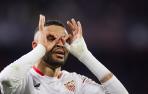 Youssef En-Nesyri celebra su gol contra el PSV