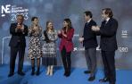 Fotografías de la entrega del II Premio Navarra Empresarial a Yolanda Falcón, directora general de Falcón Electrónica, en Baluarte.