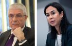 Isaías Táboas y la secretaria de Estado de Transportes, Isabel Pardo de Vera