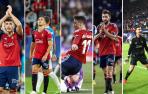 David García, Unai García, Kike Barja, Jon Moncayola y Sergio Herrera, los capitanes de Osasuna