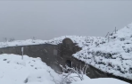 Un manto de nieve cubre el Fuerte de San Cristóbal