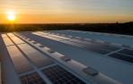 Paneles solares en una empresa navarra