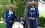 El trío musical Los Tenampas