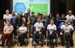 Estudiantes y peregrinos de Discamino de Santiago, juntos, en el colegio Teresianas