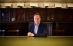 Daniel Lacalle, en el Nuevo Casino Principal durante su visita a Pamplona