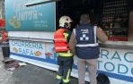 Imagen del quiosco de churro incendiado en el distrito de Aravaca, Madrid
