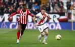 Fran García, del Rayo Vallecano y Nico Williams, del Athletic Club