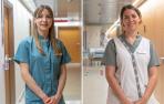 Ana Poza y Esther Peña, matronas acreditadas como consultoras de lactancia.