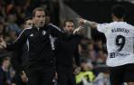 Jagoba Arrasate, entrenador de Osasuna, en el partido contra el Valencia