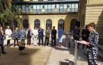 Vídeo del balance de legislatura de Chivite en los jardines del Palacio de Navarra