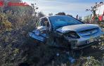 Colisión entre un turismo y un camión cisterna en la AP-15, a la altura de Unzué