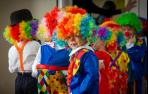 Sesión de circo en el colegio Sagrado Corazón