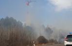 Un incendio obliga a cortar la N-113