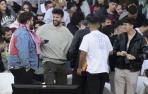 Gerard Piqué (2-i), el streamer Ibai Llanos (i) y el futbolista Kun Agüero (2-d)