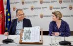 Enrique Maya y María García Barberena, en la presentación del programa de San Fermín de 2022.
