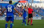 Futbolistas del Getafe en la última derrota en casa frente al Almería