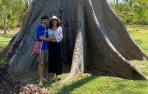 Gonzalo Senosiáin y su novia  Pilar Moreno Hernández en Arroyo Seco, México