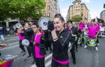 manifestación de CC OO y UGT en Pamplona del Primero de Mayo