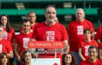 Javier Esparza, este miércoles en la presentación de la lista de UPN al Parlamento de Navarra