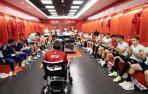 Juan Carlos Unzué entró al vestuario del Club Atlético Osasuna en La Cartuja