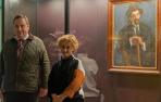 Íñigo Pérez de Rada y Camino Paredes, junto al retrato que se suma a los fondos expuestos