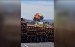 Un caza F18 se estrella en la base aérea de Zaragoza