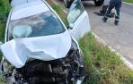 Trasladada una persona al Hospital García Orcoyen de Estella tras sufrir un accidente vial en Guesálaz