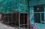 Edificio en obras en Pamplona