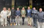 El jurado de los Premios Talento Gastro 2023 y organizadores del certamen: Ana Laguna (Academia Navarra de Gastronomía), Sara Nahum (Diario de Navarra), Eneko Izcue (Basque Culinary Center),  David Yárnoz (El Molino de Urdániz), Alicia Nicolás (Grupo La